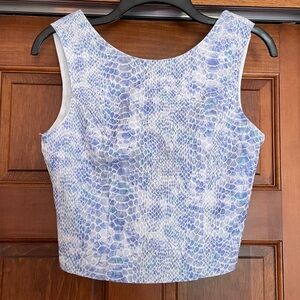 NWT Lucy & Co animal print crop top